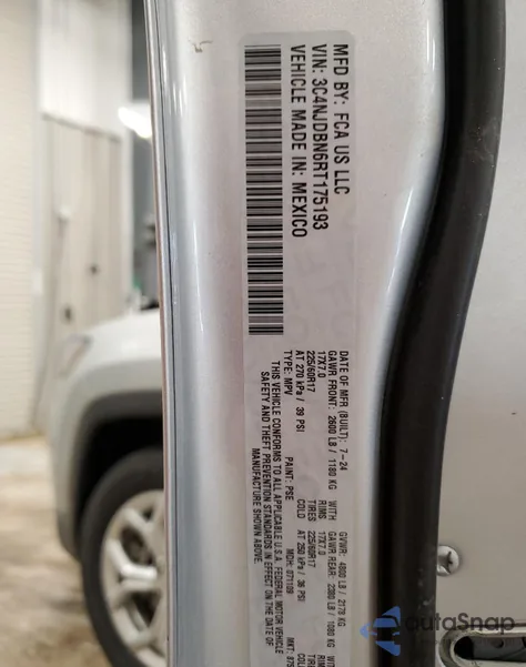 2024 Jeep Compass Latitude from USA, damaged, VIN 3C4NJDBN6RT175193